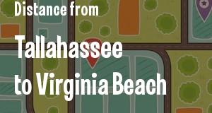The distance from Tallahassee, Florida 
to Virginia Beach, Virginia