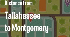 The distance from Tallahassee, Florida 
to Montgomery, Alabama