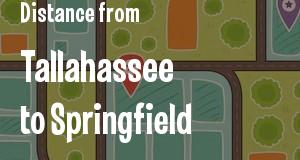 The distance from Tallahassee, Florida 
to Springfield, Illinois