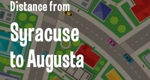 The distance from Syracuse, New York 
to Augusta, Georgia