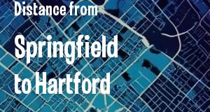 The distance from Springfield, Illinois 
to Hartford, Connecticut