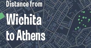 The distance from Wichita, Kansas 
to Athens, Georgia