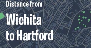 The distance from Wichita, Kansas 
to Hartford, Connecticut