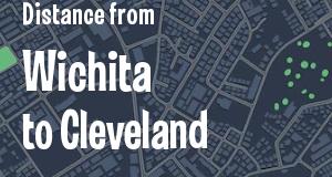 The distance from Wichita, Kansas 
to Cleveland, Ohio