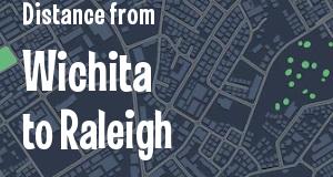 The distance from Wichita, Kansas 
to Raleigh, North Carolina