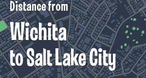 The distance from Wichita, Kansas 
to Salt Lake City, Utah