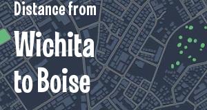 The distance from Wichita, Kansas 
to Boise, Idaho