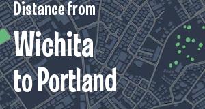 The distance from Wichita, Kansas 
to Portland, Maine