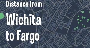 The distance from Wichita, Kansas 
to Fargo, North Dakota