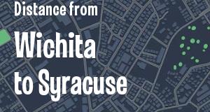 The distance from Wichita, Kansas 
to Syracuse, New York