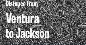 The distance from Ventura, California 
to Jackson, Mississippi