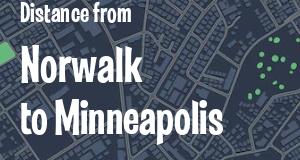 The distance from Norwalk, California 
to Minneapolis, Minnesota