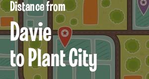 The distance from Davie 
to Plant City, Florida