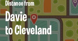 The distance from Davie, Florida 
to Cleveland, Ohio