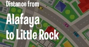 The distance from Alafaya, Florida 
to Little Rock, Arkansas