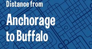The distance from Anchorage, Alaska 
to Buffalo, New York