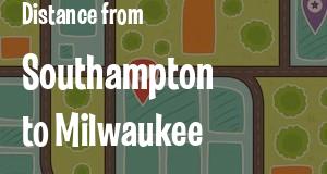 The distance from Southampton, New York 
to Milwaukee, Wisconsin