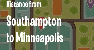 The distance from Southampton, New York 
to Minneapolis, Minnesota