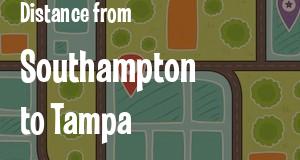 The distance from Southampton, New York 
to Tampa, Florida