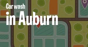 Car wash in Auburn, Alabama: map of Car cleaning centers locations as of 2025.