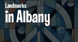 Landmarks in Albany, New York: map of famous places locations as of 2025.