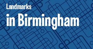 Landmarks in Birmingham, Alabama: map of famous places locations as of 2025.