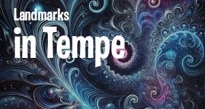 Landmarks in Tempe, Arizona: map of famous places locations as of 2025.