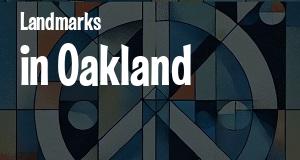 Landmarks in Oakland, California: map of famous places locations as of 2025.