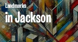 Landmarks in Jackson, Mississippi: map of famous places locations as of 2025.