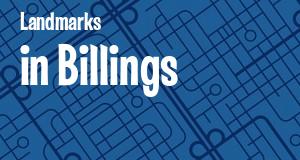 Landmarks in Billings, Montana: map of famous places locations as of 2025.