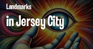 Landmarks in Jersey City, New Jersey: map of famous places locations as of 2025.