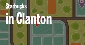 Starbucks in Clanton, Alabama: map of Starbucks coffeehouses locations as of 2026.