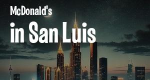 McDonald's in San Luis, Arizona: map of McDonald's restaurants locations as of 2025.