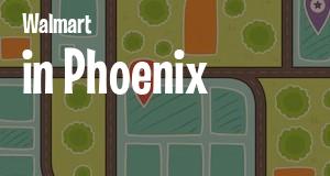 Walmart in Phoenix, Arizona: map of Walmart stores locations as of 2025.