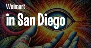Walmart in San Diego, California: map of Walmart stores locations as of 2025.