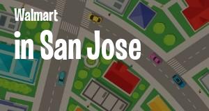 Walmart in San Jose, California: map of Walmart stores locations as of 2025.