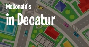 McDonald's in Decatur, Alabama: map of McDonald's restaurants locations as of 2025.
