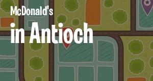 McDonald's in Antioch, California: map of McDonald's restaurants locations as of 2025.
