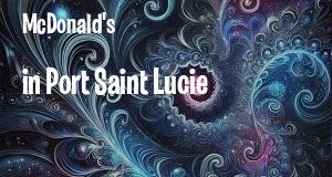 McDonald's in Port Saint Lucie, Florida: map of McDonald's restaurants locations as of 2025.
