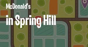 McDonald's in Spring Hill, Florida: map of McDonald's restaurants locations as of 2025.
