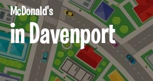 McDonald's in Davenport, Iowa: map of McDonald's restaurants locations as of 2025.