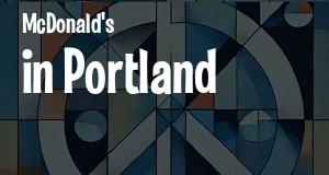 McDonald's in Portland, Maine: map of McDonald's restaurants locations as of 2025.