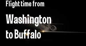 The flight time from Washington, District of Columbia 
to Buffalo, New York