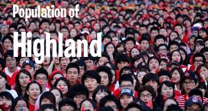 Population of Highland, CA