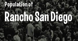Population of Rancho San Diego, CA