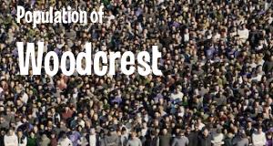Population of Woodcrest, CA