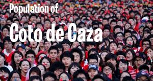 Population of Coto de Caza, CA