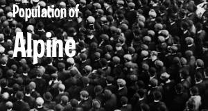 Population of Alpine, CA