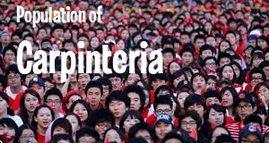 Population of Carpinteria, CA
