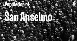 Population of San Anselmo, CA